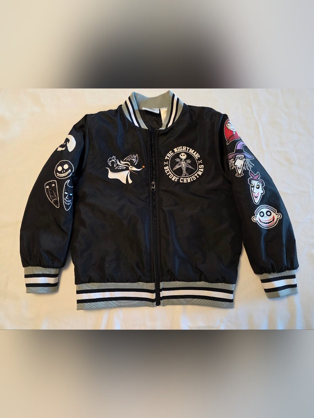 Disney The Nightmare Before Christmas Youth Size 8 Varsity Bomber Jacket
